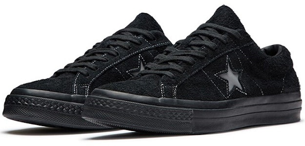 Converse one star 麂皮 OX 防滑輕便透氣 低筒 滑板鞋 男女皆宜 黑色 Lookbook Converse one star 麂皮 OX 防滑輕便透氣 低筒 滑板鞋 男女皆宜 黑色