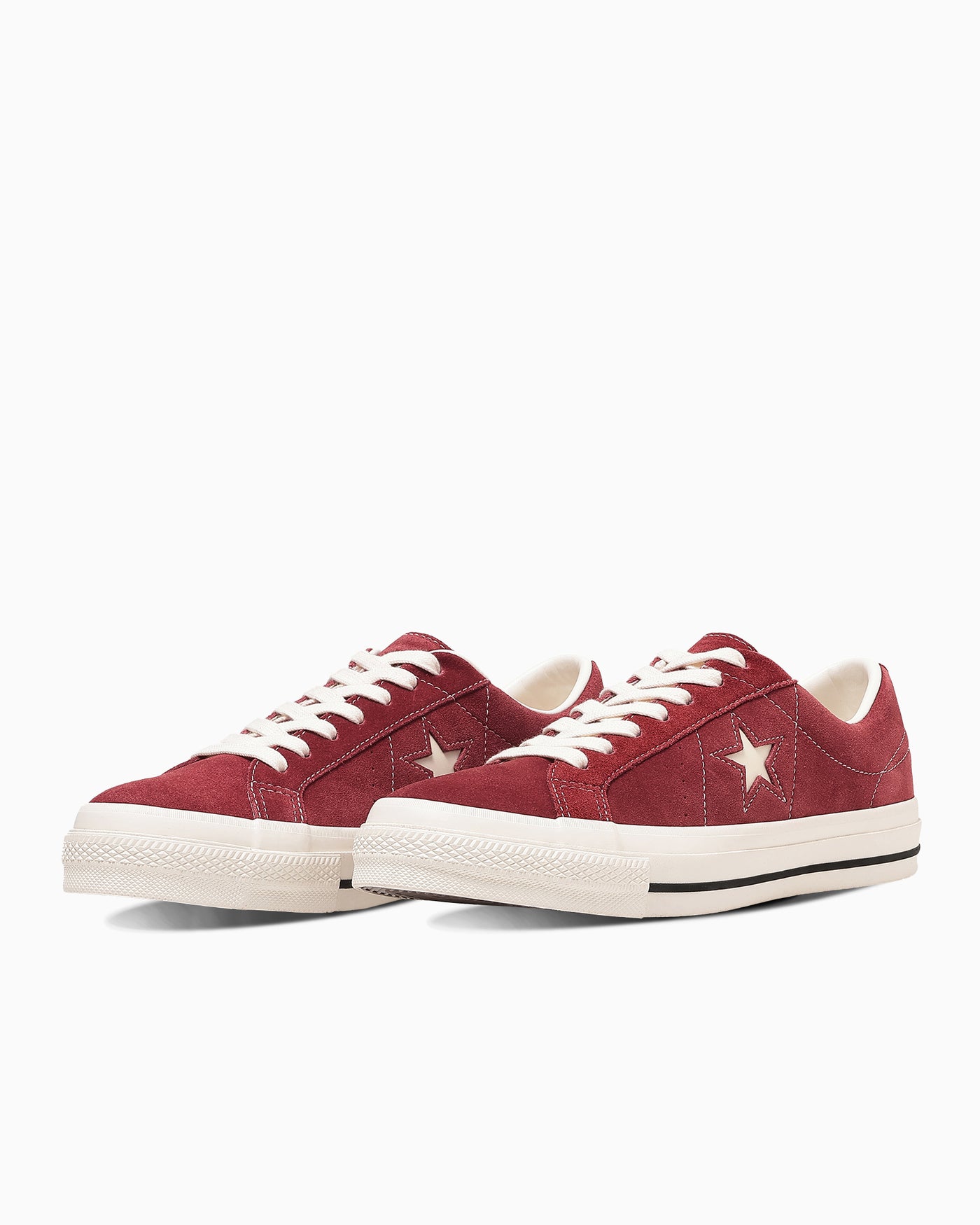 Order Converse One Star 麂皮運動鞋 酒紅色 33702560