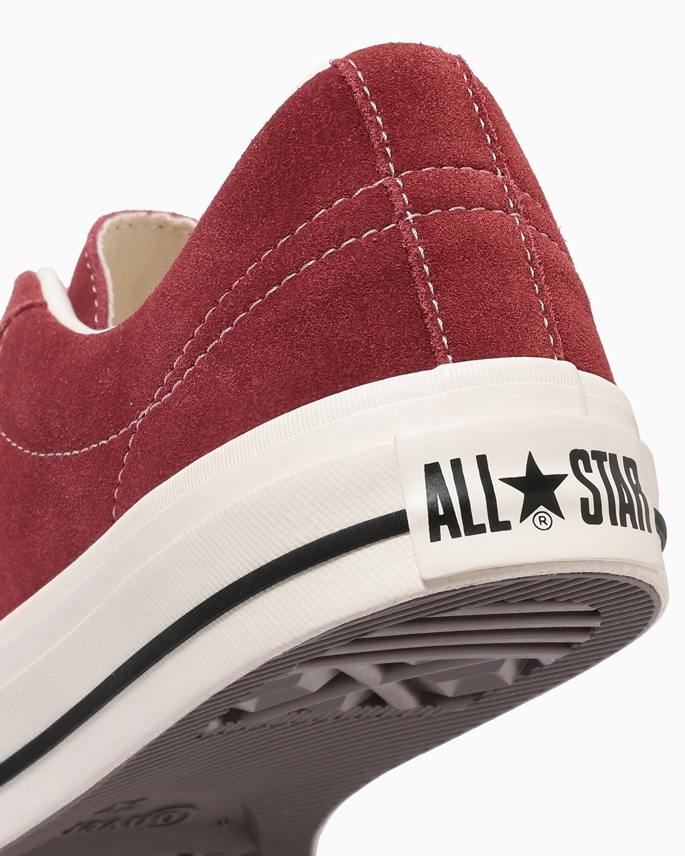 Cheap Converse One Star 麂皮運動鞋 酒紅色 33702560