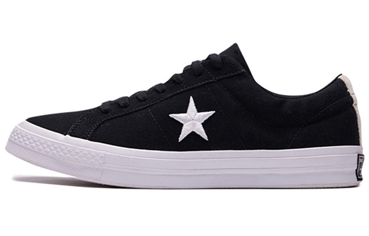 Converse One Star Wear-resistant Non-Slip Low Tops Shoe Black White 160600C
