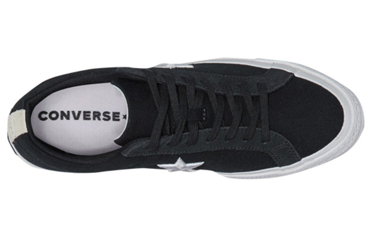 Lookbook Converse One Star Tahan Aus Anti-Slip Sepatu Rendah Hitam Putih 160600C