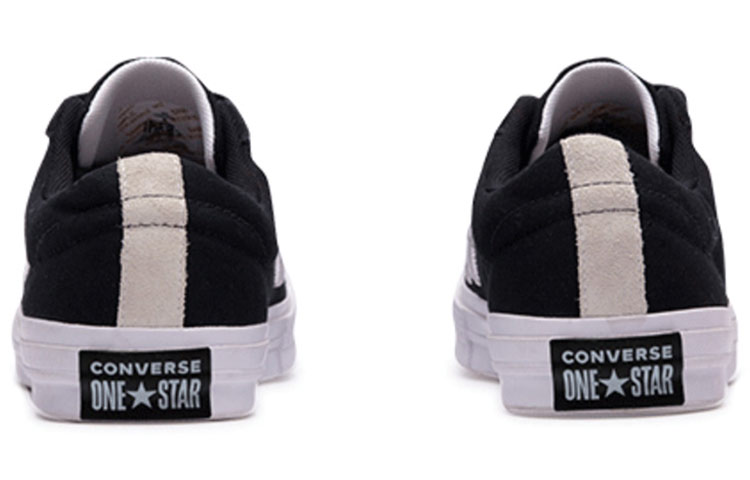 Shop Converse One Star Tahan Aus Anti-Slip Sepatu Rendah Hitam Putih 160600C