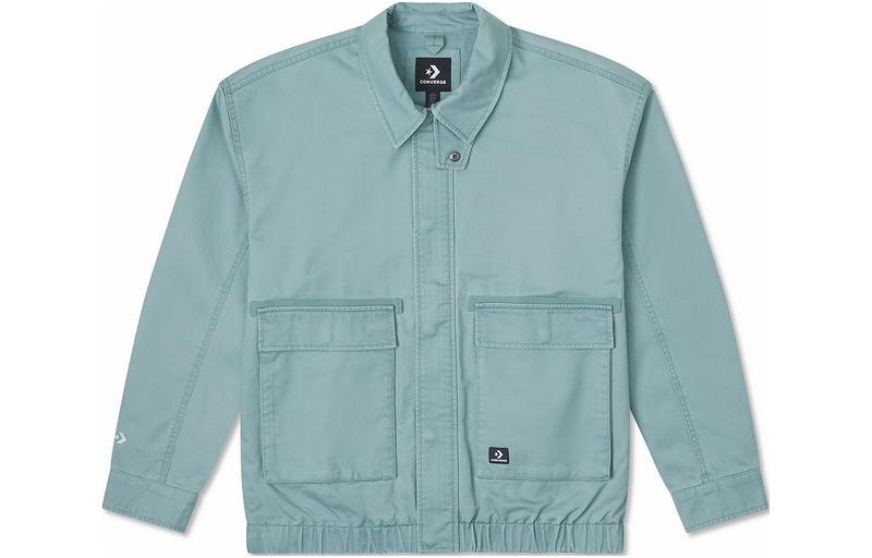 Converse Outdoor Casual Logo Workwear Jacket Military Blue 10026903-A01