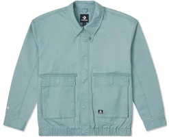 Converse Outdoor Casual Logo Workwear Jacket Military Blue 10026903-A01 Converse Outdoor Casual Logo Workwear Jacket Military Blue 10026903-A01