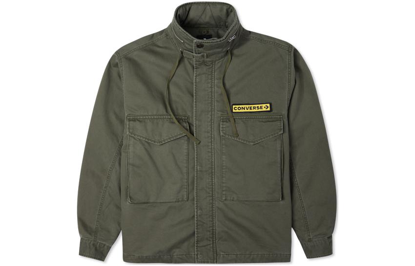 Converse Outdoor Multi-Pocket Vintage Logo Workwear Jacket Green () 10024189-A01