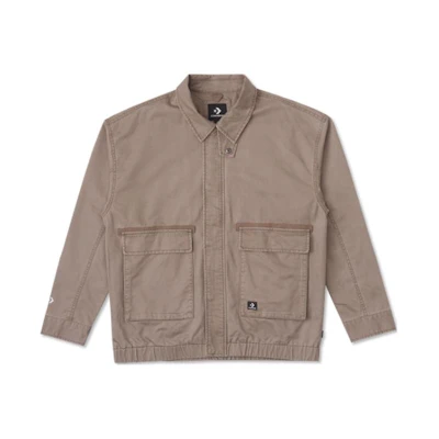 Converse Outdoor Utility Logo Multi-Pocket Workwear Jacket Light Brown Unisex 10026903-A03