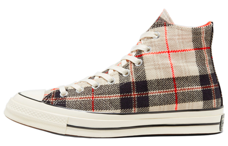 Converse Plaid Chuck 1970s 'Creamwhite Gray' 166496C