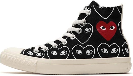 Converse PLAY COMME des GARÇONS Chuck Taylor Hi 'Hitam' 1CL704-BLACK Buy Converse PLAY COMME des GARÇONS Chuck Taylor Hi 'Hitam' 1CL704-BLACK