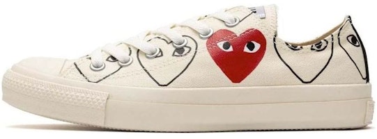 Converse PLAY COMME des GARÇONS Chuck Taylor Low 'White' PCDG-C8 Converse PLAY COMME des GARÇONS Chuck Taylor Low 'White' PCDG-C8