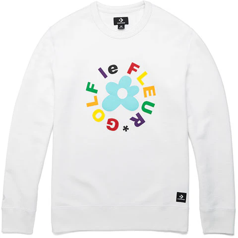 converse-printed-casual-crewneck-pullover-knit-sweatshirt-white-10009027-a02