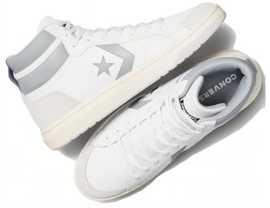 Converse Pro Blaze Tinggi 'Putih Abu Klasik' A09083C Shop Converse Pro Blaze Tinggi 'Putih Abu Klasik' A09083C