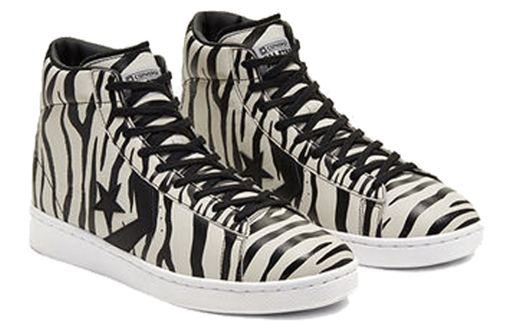 Lookbook Converse Pro Leather High ''Archival Zebra Print'' Damen/Herren Sneaker. 167934C