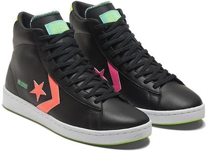 Converse Pro Leather Tinggi 'Hi-Vis Koleksi - Hitam Multi Neon' 169651C Lookbook Converse Pro Leather Tinggi 'Hi-Vis Koleksi - Hitam Multi Neon' 169651C