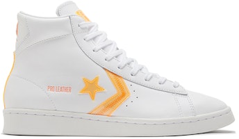 匡威 Pro Leather 高筒 '高亮系列 - 白色閃橘' 169500C Order 匡威 Pro Leather 高筒 '高亮系列 - 白色閃橘' 169500C