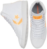 匡威 Pro Leather 高筒 '高亮系列 - 白色閃橘' 169500C Shop 匡威 Pro Leather 高筒 '高亮系列 - 白色閃橘' 169500C