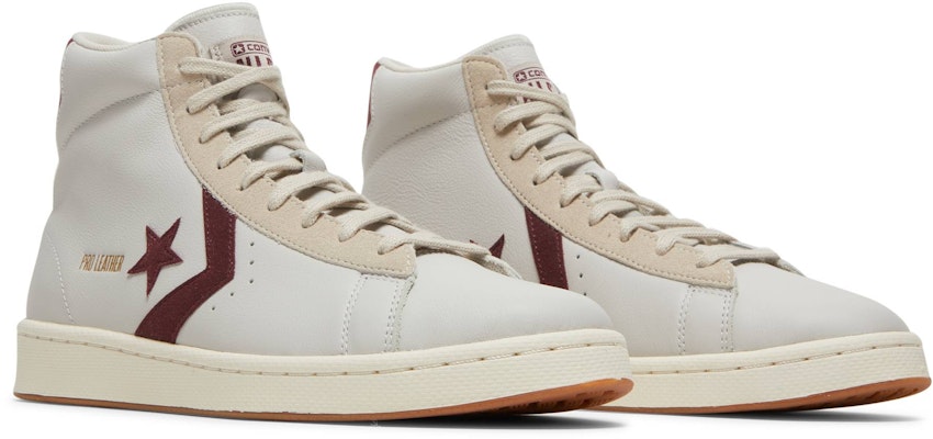 Converse Pro Leather High 'White Deep Bordeaux' 171606C Cheap Converse Pro Leather High 'White Deep Bordeaux' 171606C