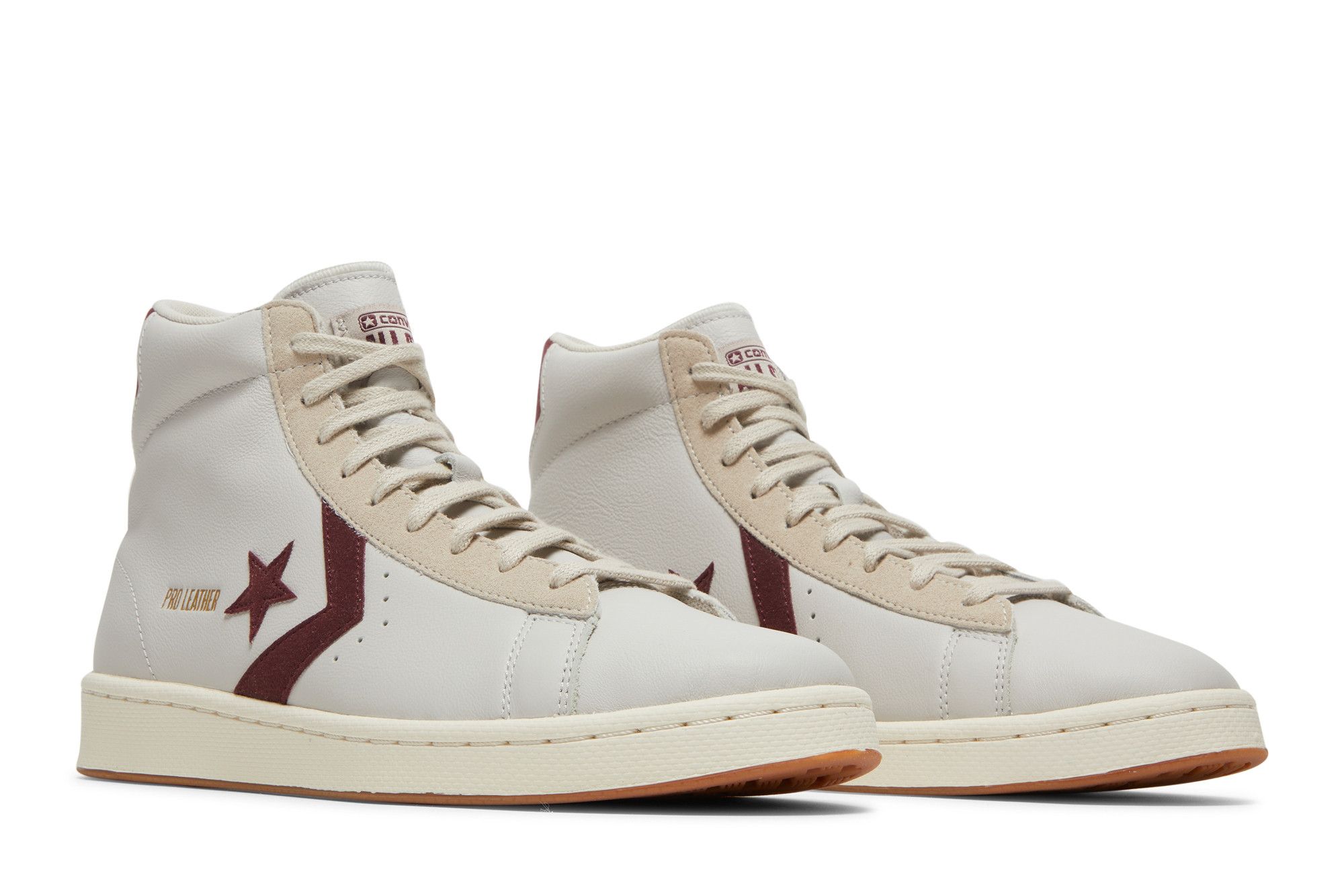 Cheap Converse Pro Leather Alta ''Bianco Deep Bordeaux'' 171606C