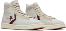 Cheap Converse Pro Leather Alta ''Bianco Deep Bordeaux'' 171606C