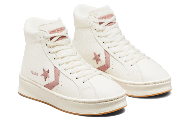 Lookbook 컨버스 프로 가죽 리프트 플랫폼 하이 '에그렛 바체타 베이지' 172653C