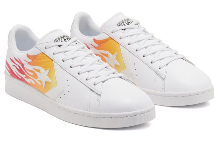Shop Converse Pro Leather Low ''Imprimé Flamme Archival'' 167935C