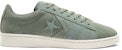 Converse Pro Leather Low 'Earth Tone Suede - Lily Pad' dalam Warna Tanah. 167889C
