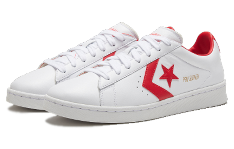 Shop 匡威 Pro Leather Low OG '白色大學紅' 167970C