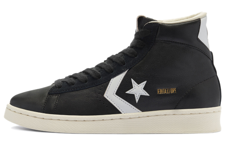 Converse Pro Leather Mid Canvas Shoes Black/White 169261C