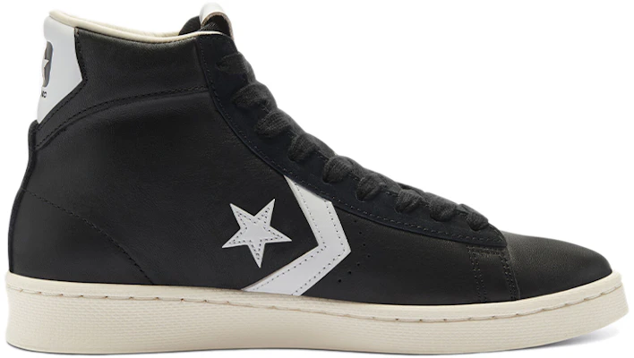 Converse Pro Leather Mid Canvas Schoenen Zwart/Wit 169261C Order Converse Pro Leather Mid Canvas Schoenen Zwart/Wit 169261C