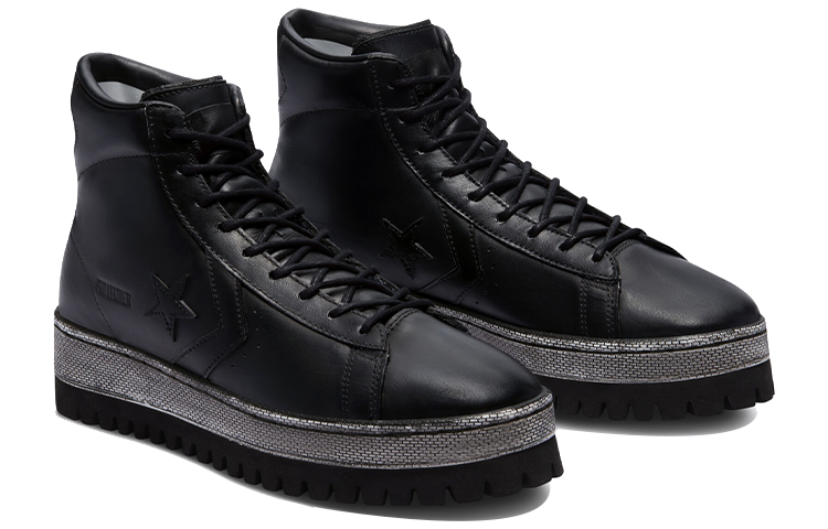 Converse Unisex Trek Pro Leather Sneakers /Grey 'Black' 圖 3