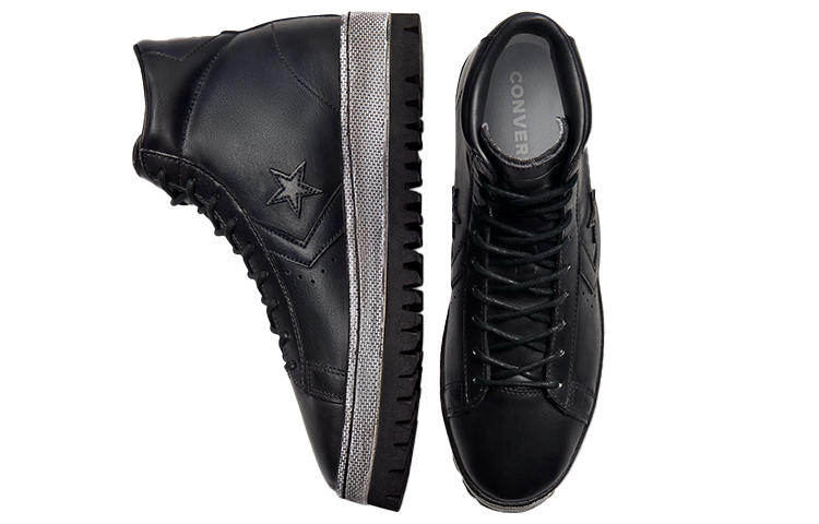 Converse Unisex Trek Pro Leather Sneakers /Grey 'Black' 圖 4