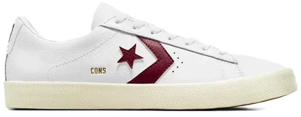 Converse Pro Leather Vulc Pro 'White Deep Bordeaux' A05328C Order Converse Pro Leather Vulc Pro 'White Deep Bordeaux' A05328C