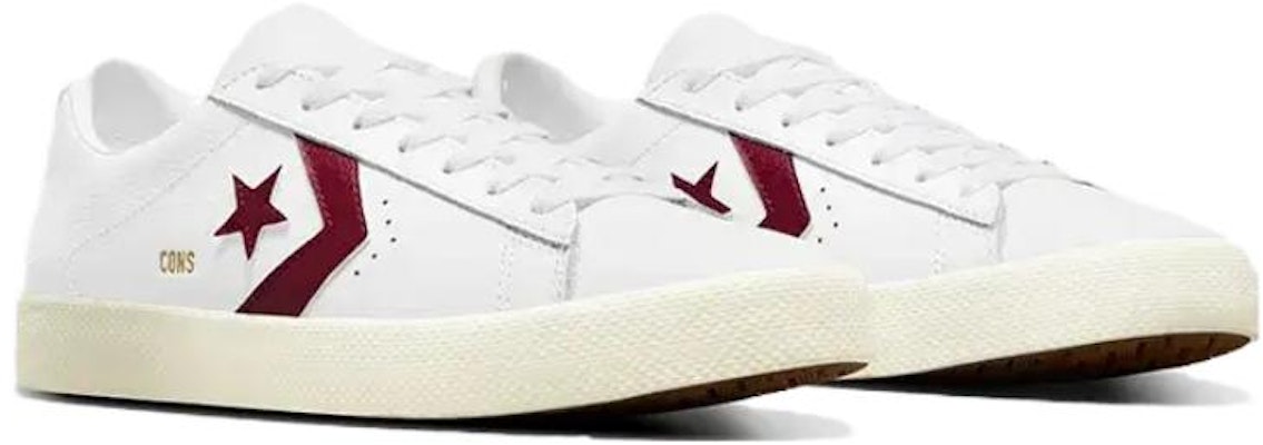Converse Pro Leather Vulc Pro '白色深波尔多红' 高帮篮球鞋 A05328C Lookbook Converse Pro Leather Vulc Pro '白色深波尔多红' 高帮篮球鞋 A05328C