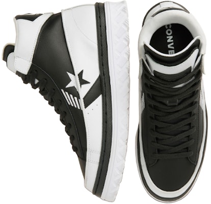 Converse Pro Leather X2 Tinggi 'Rivals Pack - Hitam Putih' 168694C Shop Converse Pro Leather X2 Tinggi 'Rivals Pack - Hitam Putih' 168694C