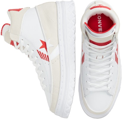 Converse Pro Leather X2 High 'Rivals Pack - Putih Merah Universiti' 168761C Shop Converse Pro Leather X2 High 'Rivals Pack - Putih Merah Universiti' 168761C