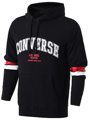 Converse 黑色印花標誌連帽上衣 10017352-A01 Buy Converse 黑色印花標誌連帽上衣 10017352-A01