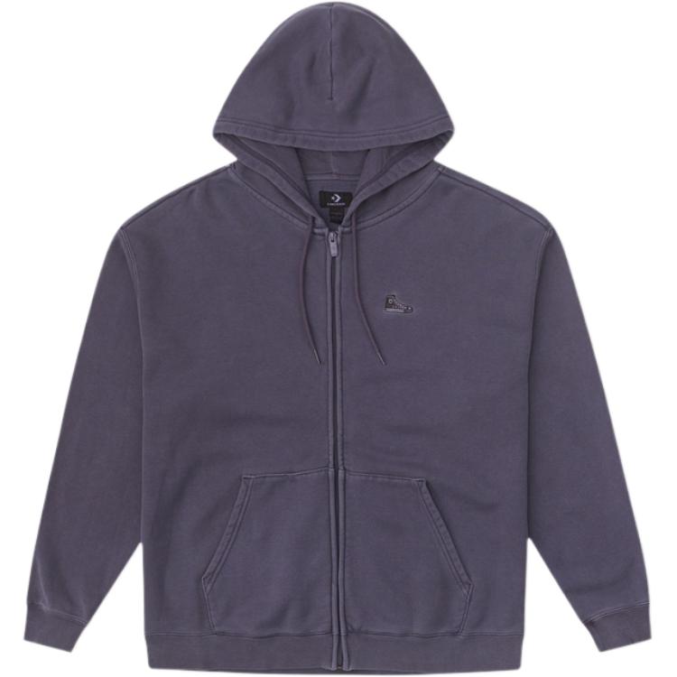 Converse Purple Retro Sport Hoodie Jacket Unisex - Soft & Stylish 10027113-A02
