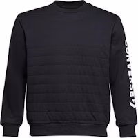Converse Quilted Crew Pullover Sweatshirt - Stylish, Comfortable, Black 10009008-A01 Converse Quilted Crew Pullover Sweatshirt - Stylish, Comfortable, Black 10009008-A01