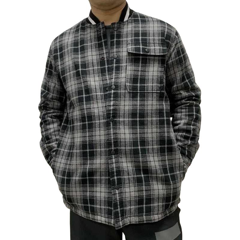 Converse Quilted Reversible Plaid Jacket Men’s Grey - Stylish & Comfortable 10006864-A01