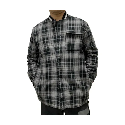 Converse Quilted Reversible Plaid Jacket Men’s Grey - Stylish & Comfortable 10006864-A01