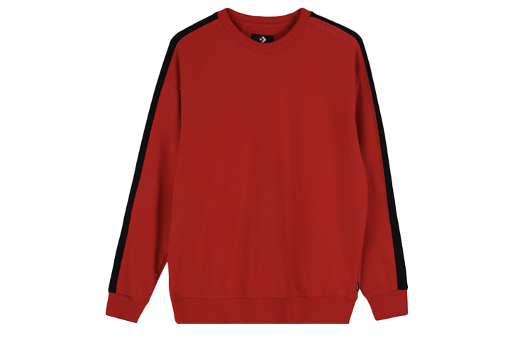 Converse Red Casual Pullover Sweatshirt 10017989-A03