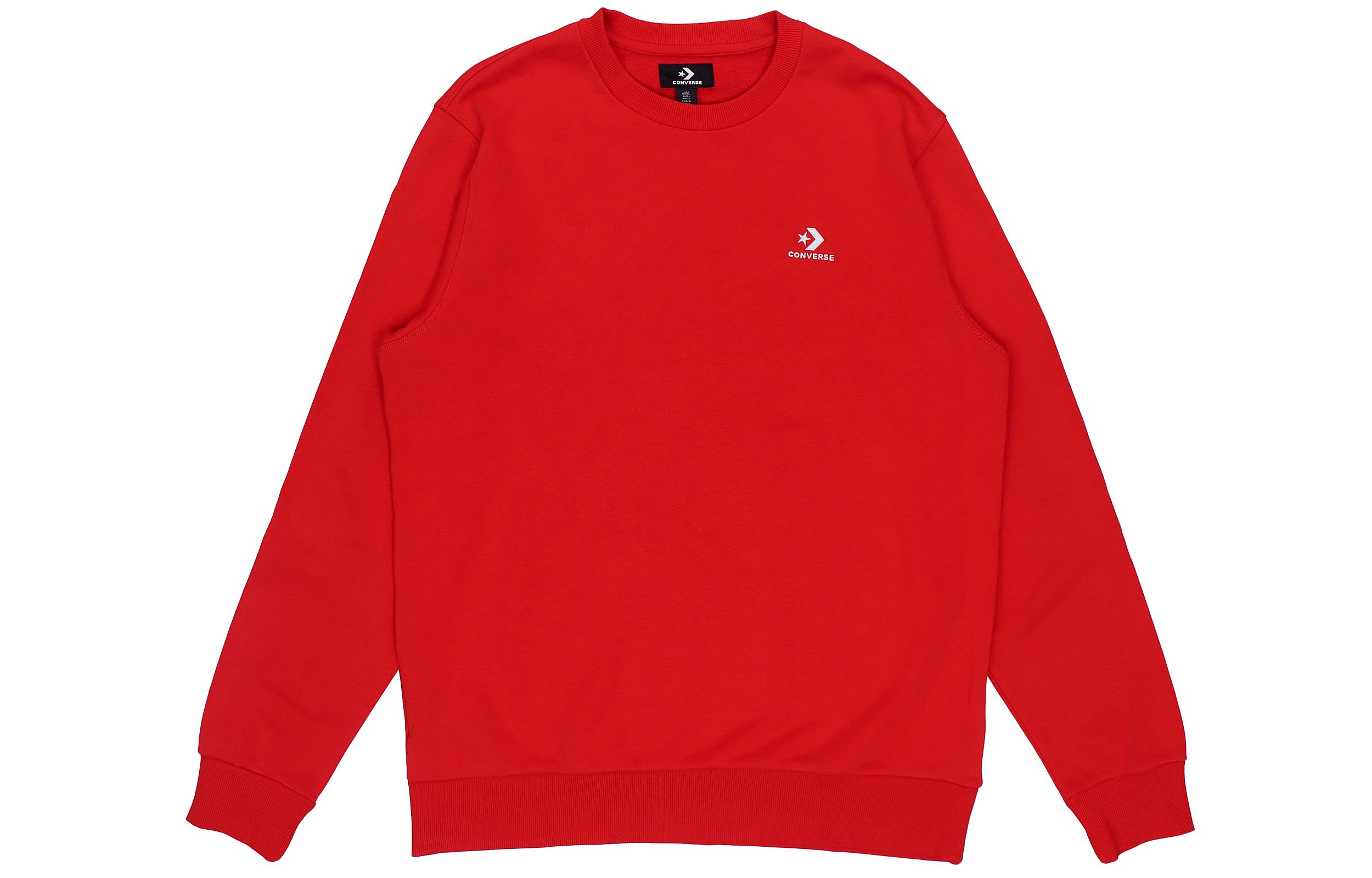 Converse Red Logo Pullover Sweatshirt Casual Sportswear 10020345-A11