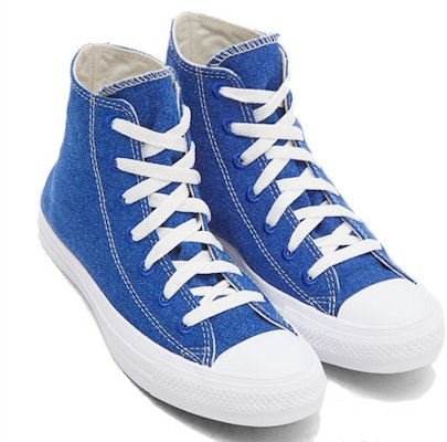Converse Renew Cotton Chuck Taylor All Star High 'Rush Blue' Sepatu Tinggi 166741C Lookbook Converse Renew Cotton Chuck Taylor All Star High 'Rush Blue' Sepatu Tinggi 166741C