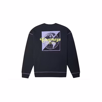 Converse Renew Crewneck Sweatshirt Black 10021574-A01
