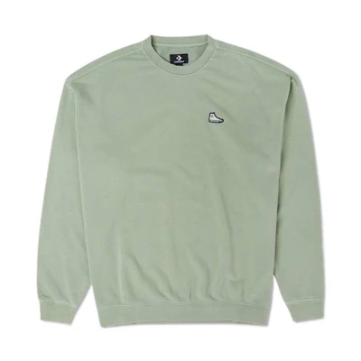 Converse Retro American Casual Unisex Sweatshirt Light Green 10024866-A02