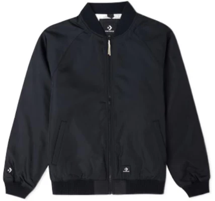 匡威复古棒球夹克 黑色 后背字母印花款 10024620-A01 Lookbook 匡威复古棒球夹克 黑色 后背字母印花款 10024620-A01