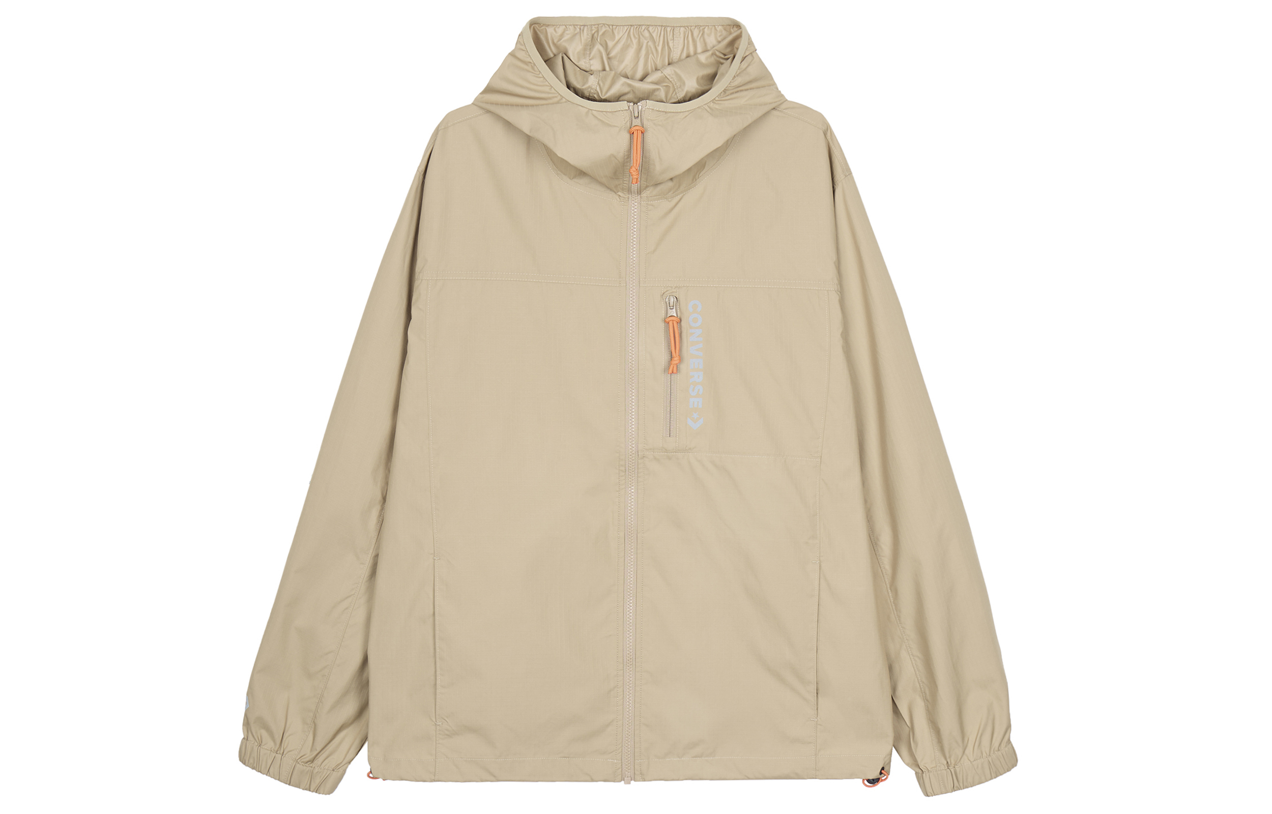 Converse Retro Casual Hooded Jacket Khaki Unisex 10023165-A02