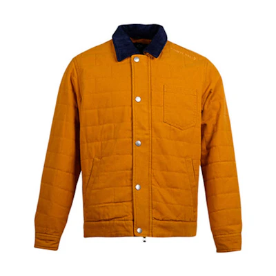 Converse Retro Casual Jacket with Multi-Pocket Design - Yellow 10019460-A04