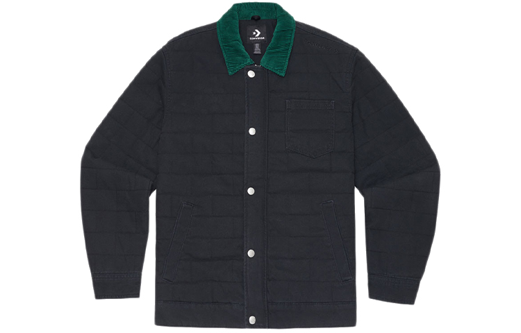 Converse Retro Casual Multi-Pocket Workwear Jacket Black 10019460-A02