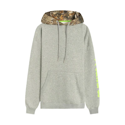 Converse Retro Colorblock Logo Print Hoodie Gray 10019969-A02