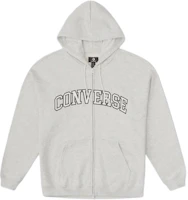 Converse Retro Comfort Hoodie Jacket - Grey Casual Outerwear 10027083-A04 Converse Retro Comfort Hoodie Jacket - Grey Casual Outerwear 10027083-A04